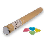 Carton 25 - BioConfetti Handheld Cannon 60CM - Multicolour Hearts