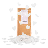 BioConfetti Hearts Ø 55mm - White