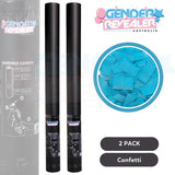 2 Pack - Gender Revealer Handheld Cannon 60 cm - Confetti - Blue
