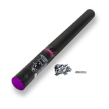 Carton 25 - King Confetti Handheld Cannon 60 cm - Confetti - Silver Metallic
