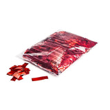 Metallic confetti rectangles 55x17mm - Red
