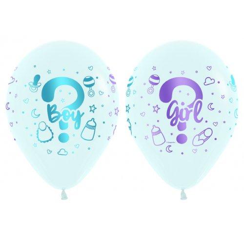 Gender Revealer Boy? or Girl? Balloons 50 Pack