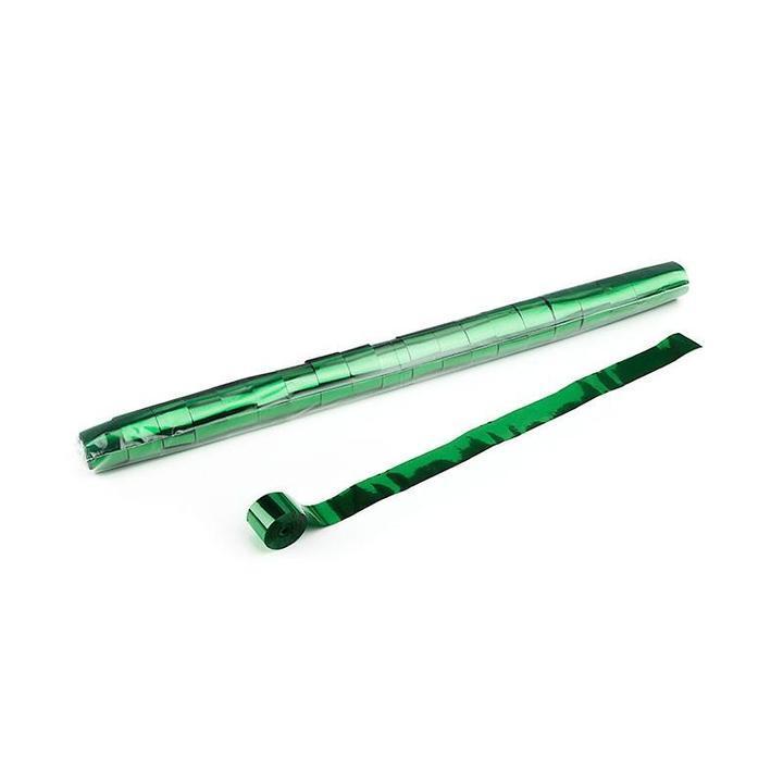 Metallic Streamers 10m x 2.5cm - Green