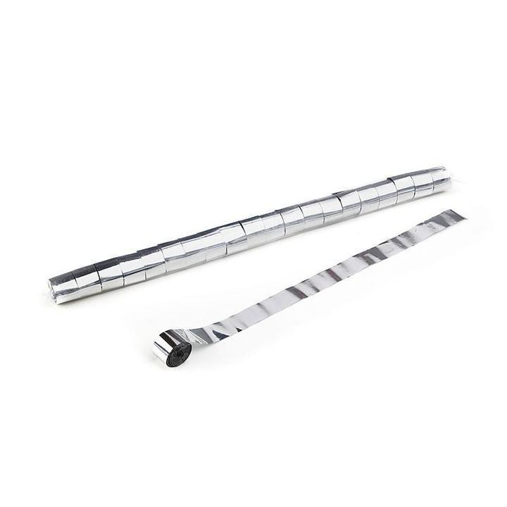 Metallic Streamers 10m x 2.5cm - Silver